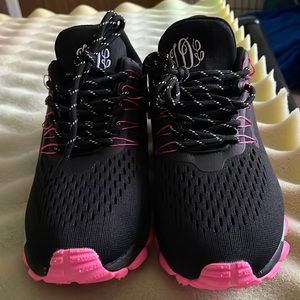 New. Worn one time. Willing to talk about price. They are black with pink bottom